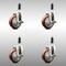 Service Caster 4 Inch 316SS Maroon Poly Swivel 3/4 Inch Expanding Stem Caster Set Brake SCC SCC-SS316EX20S414-PPUB-MRN-TLB-34-4 - alternate 1